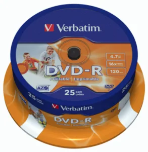 VERBATIM DVD-R 4.7 GB white printable (FULL)