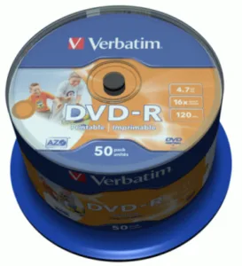 VERBATIM DVD-R 4.7 GB white printable (FULL)