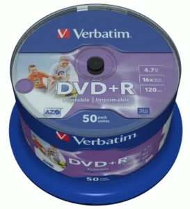 VERBATIM DVD+R 4.7 GB white printable (FULL)