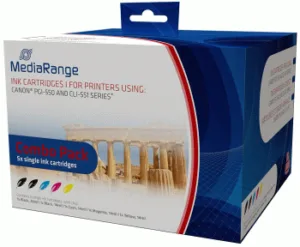 MediaRange tint COMBO PACK PGI-550 ja CLI-551 2x BLACK, 1x CYAN/MAGENTA/YELLOW