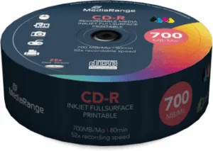 MEDIARANGE CD-R 80 min/700 mb white printable (FULL)