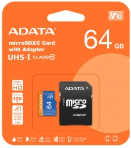 ADATA micro SDXC UHS-I mälukaart adapteriga