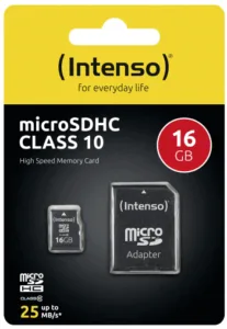 INTENSO micro SDHC mälukaart adapteriga